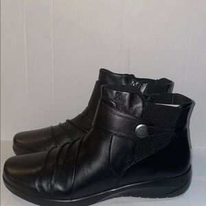 Clarks Black Ankle Boots